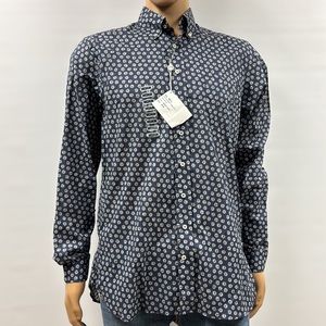 Alan Paine Fleetwood‎ Classic Button-Up Floral Shirt Size Medium